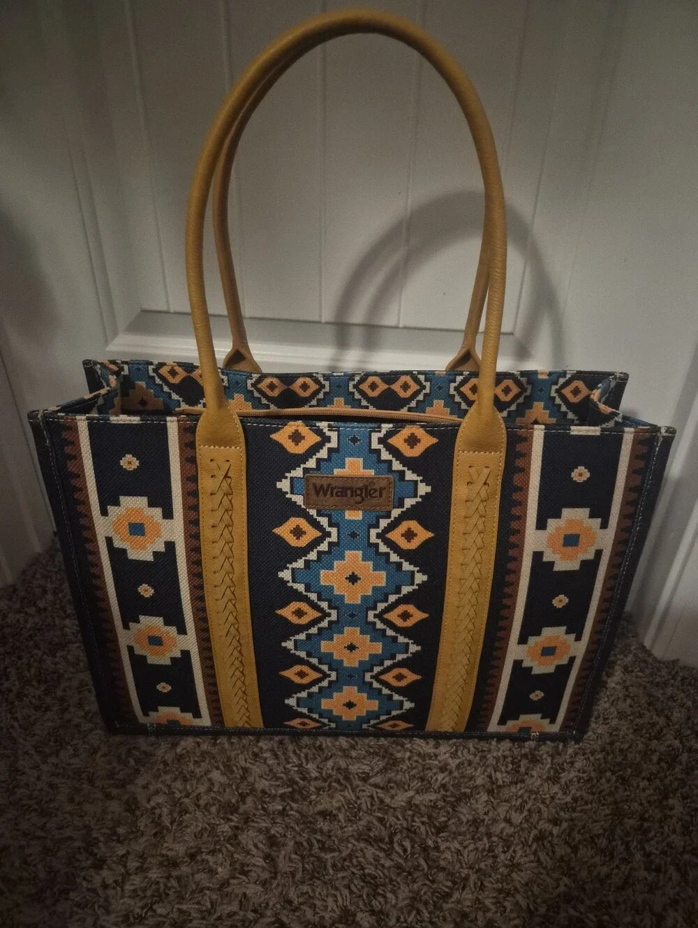 NWOT Wrangler Large Canvas Tote Bag
